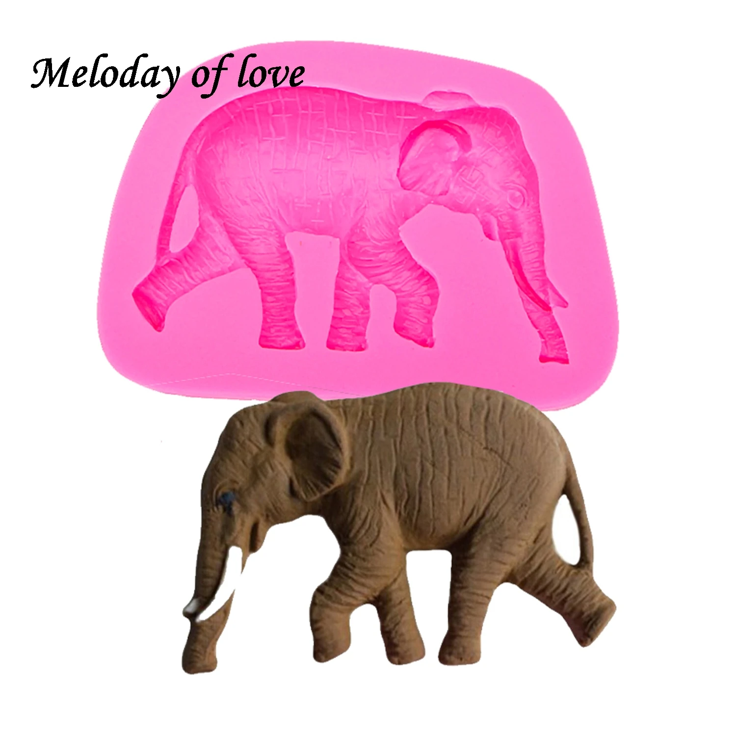 

Animal soap mold chocolate Party DIY Elephant fondant cake decorating tools silicone mold dessert decorators moulds T0042