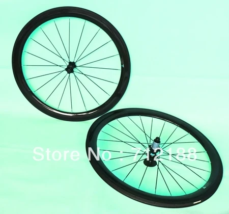 Full Carbon Road Bicycle Clincher Wheel Rim  Clincher  wheelset width 25mm (38mm/50mm/60mm)