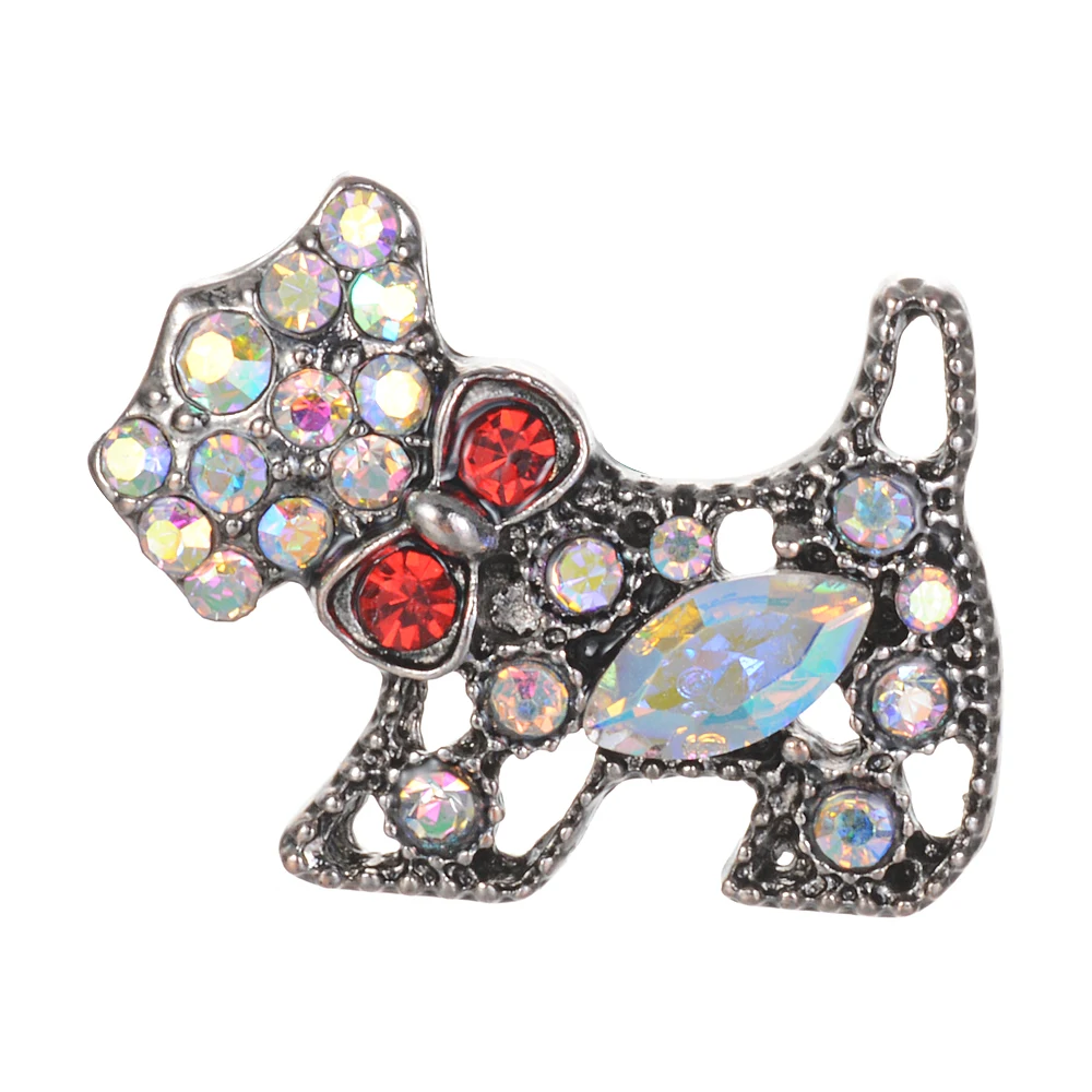 2019 Newest Gingersnaps Jewelry 3 Colors Dog Shape 18mm Vocheng Snap Charms Interchangeable Jewelry Snap Button Vn-2005