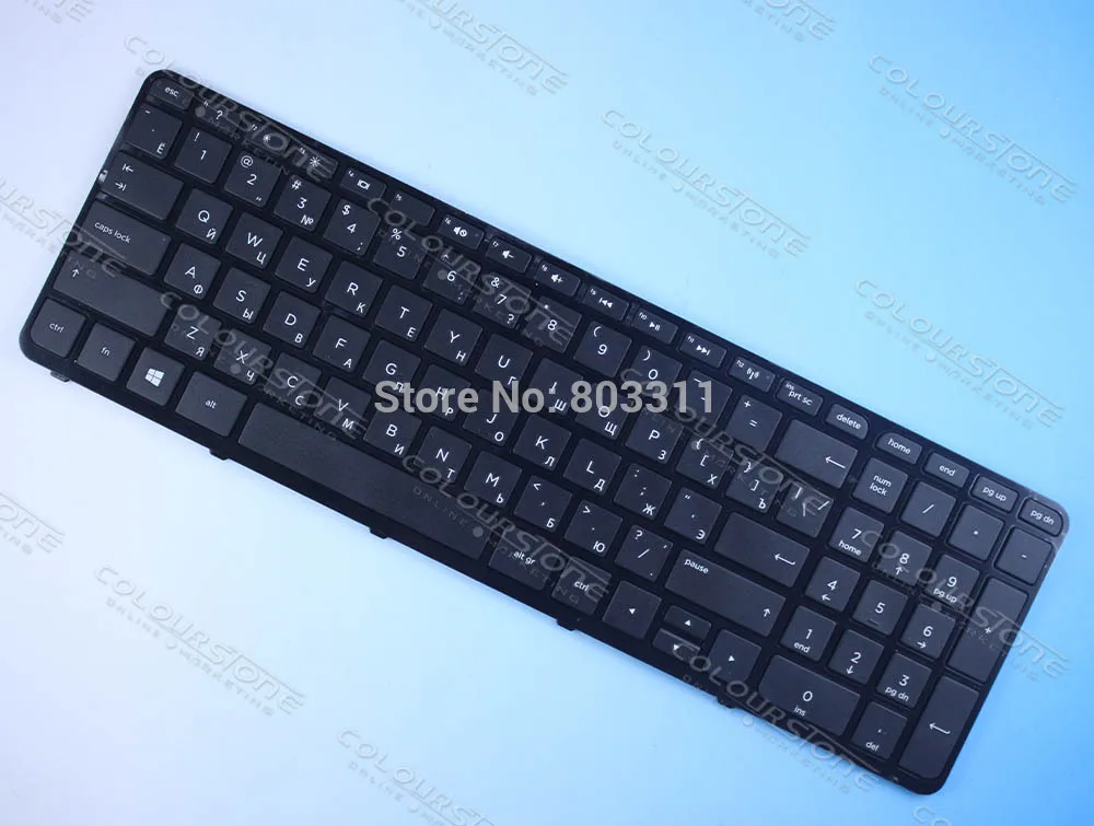 Clavier russe avec cadre pour ordinateur portable hp pavilion 15-e 15-T 15-e087sr e052sr