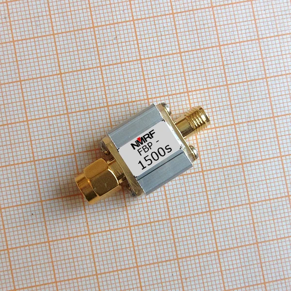 1500MHz RF coaxial band pass SAW filter, 1dB bandwidth 20MHz, SMA interface