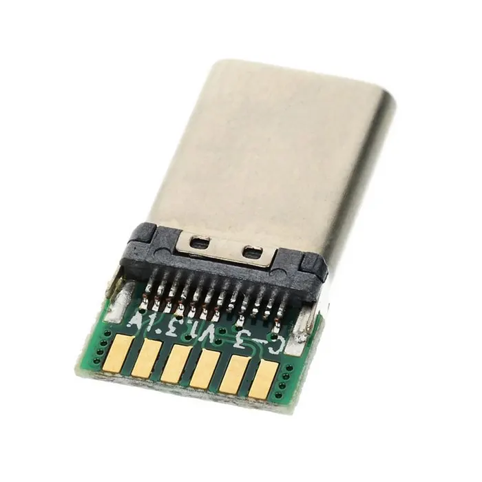 DIY 24pin USB-C USB 3,1 Typ C Male & Female Stecker & Buchse Stecker SMT typ mit PC Board 1 set