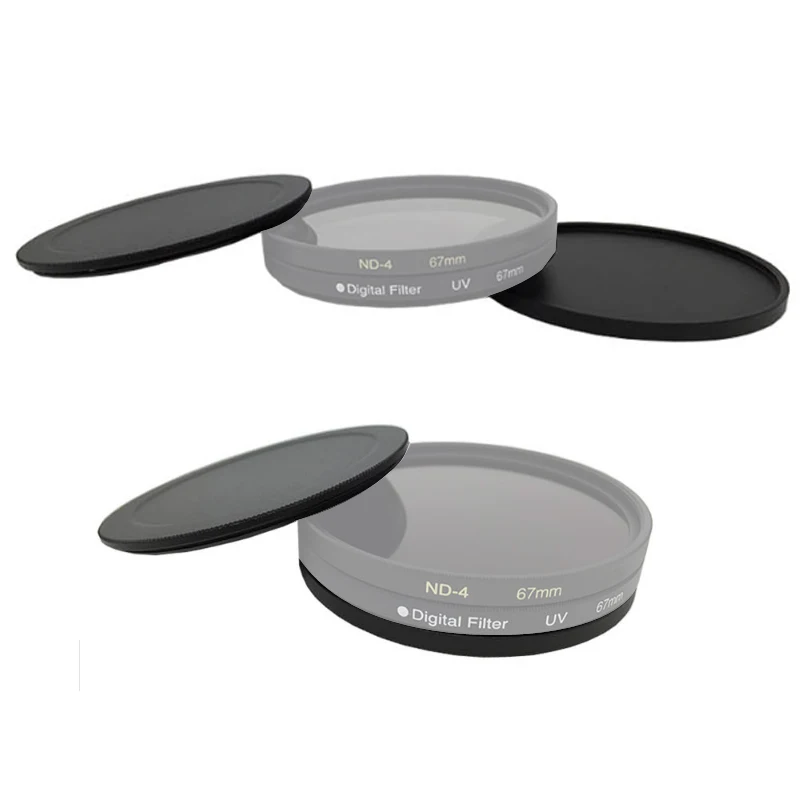 40.5 43 46 49 52 55 58 62 67 72 77 82mm nowy metalowe śruby-w filtr obiektywu przypadku czapka z daszkiem do obiektywu aparatu UV CPL ND filtr