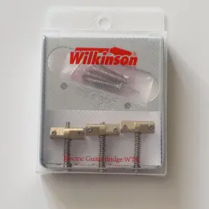 Wilsons Silver Chrome WTB جسر الغيتار الكهربائي مع حقيبة سرج الغيتار ذات النمط القديم من الذهب الأسود لجسر الغيتار TL أفضل 8 مبيعات لجسر ويلكنسون - رقم 6