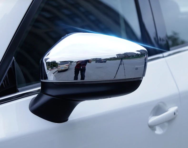 

Car Accessories For Mazda CX5 CX-5 2017 2018 ABS Chrome Car Side Door Rearview Mirror Overlay Backup Mirror Cover Frame Trim