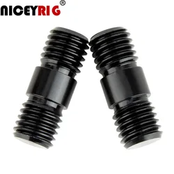 NICEYRIG 15mm Rod Connection Screw M12 Thread Rig DSLR Camera Shoulder Rig 15mm Rod Rail Screw M12 Rig Nut (2 Pieces a Pack)