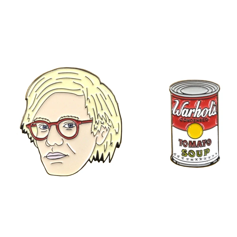 

artist painter tomato soup enamel pin