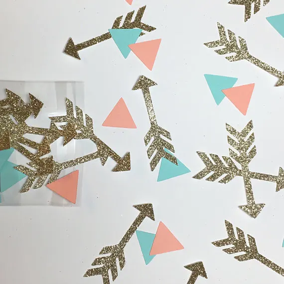 Arrow Tribal Confetti wedding birthday bridal baby shower party Table decor scrapbooking Confettis