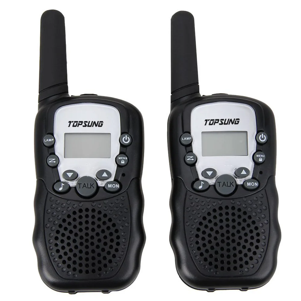 New kids portable radio walkie talkie pair T388 twin talkabout FR mobile handy talkie radios PMR comunicador w/ flashlight