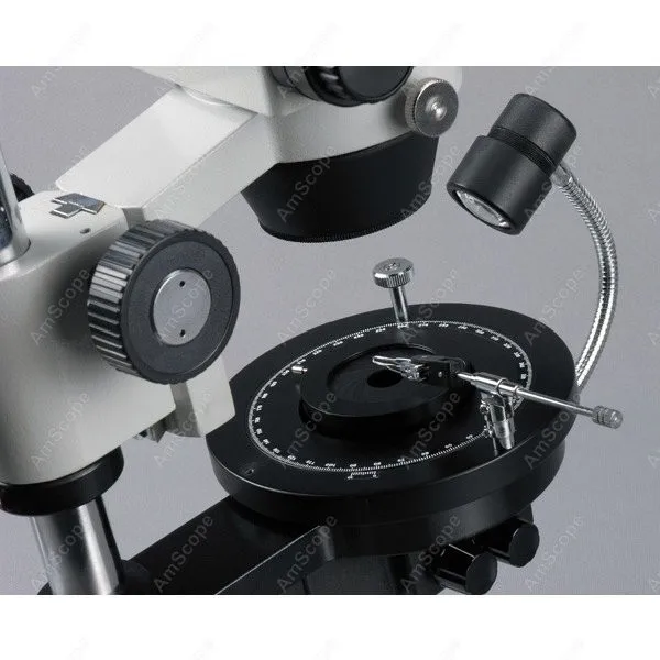 AmScope GE300 시리즈 무선 LED 보석 보석 줌 삼안 스테레오 현미경 3.5X-45X 기둥 스탠드 + 암시야 스테이지