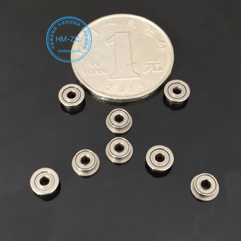 100-500 Stück MF73ZZ Vollkugel-Flanschkugellager 3x7x2,5 mm Miniatur-Flanschlager 3*7*2,5 mm – Detail 3