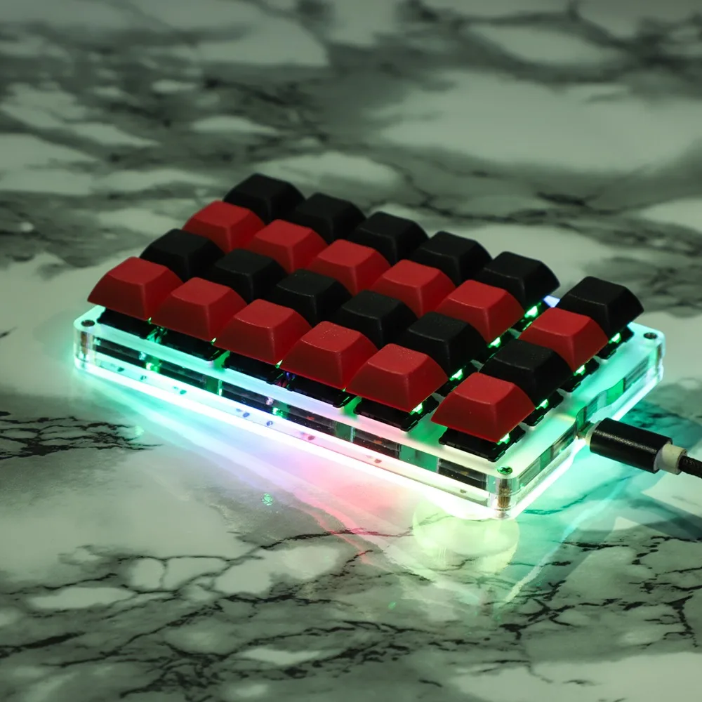 

New YMD21 V2 QMK VIA 21 23 24 Key RGB Programmable Marco Function MX Cherry Gateron Switches Numpad For LOL Battlegrounds