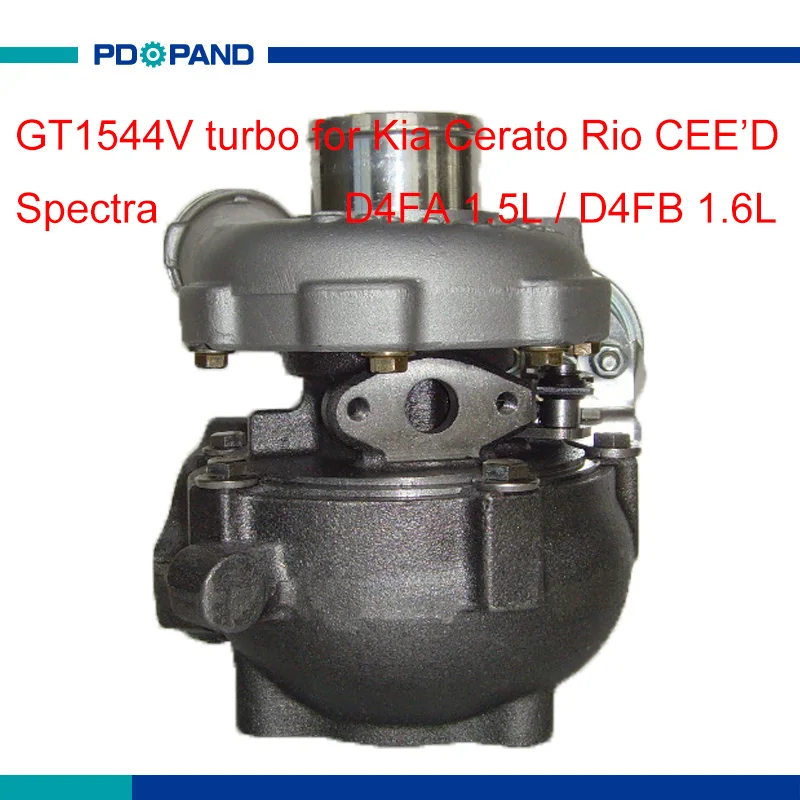 turbo GT1544V turbocharger part for Kia Cerato Rio CEE'D Spectra 1.5L 1.6L 28201-2A400 782403 740611 740611-5001S 740611-5002S