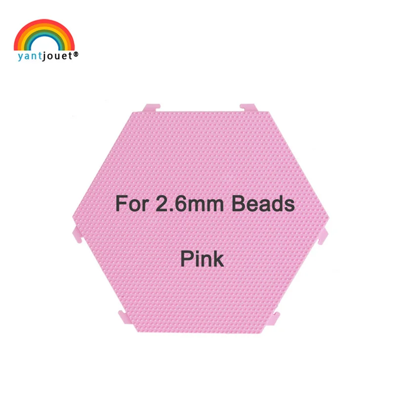 Yant Jouet 2,6 mm Hama-Perlen, buntes Stecktafel, Weiß, Schwarz, Rosa, Grün, Blau, Vorlagenbrett, kreisförmig, quadratisch, DIY-Figurenmaterial – Detail 3