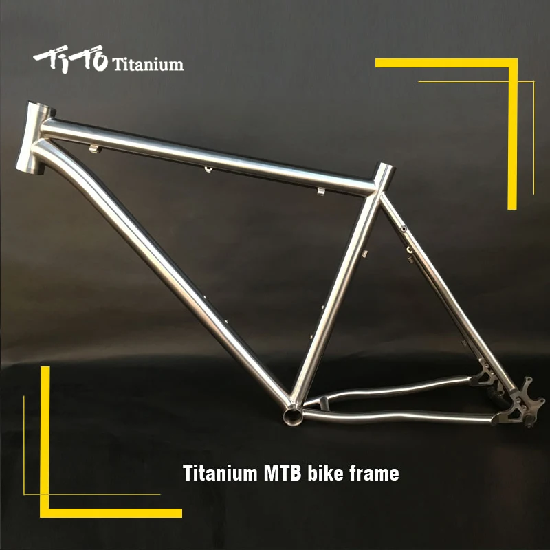 TiTo Titanium Frame for MTB Bike,Werner,Thru Axle, 12x142mm, 27.5er, 29er, 15.5, 17, 19,XC/AM Bicycle,Inner Cable ,Top quality