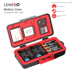 LXH Camera Waterproof Battery Box For Canon LP-E6 LP-E17 Sony NP-FZ100 NP-FW50 Nikon EN-EL15 Battery Case SD CF Memory card case