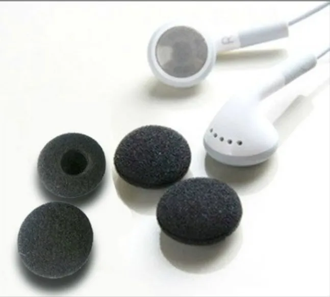 50Pcs 18mm Foam Eartips Earbud Ear Tips Cushion Replacement Earphone Ear Pads Sponge Covers for Most In-ear Earphone MP3 MP4