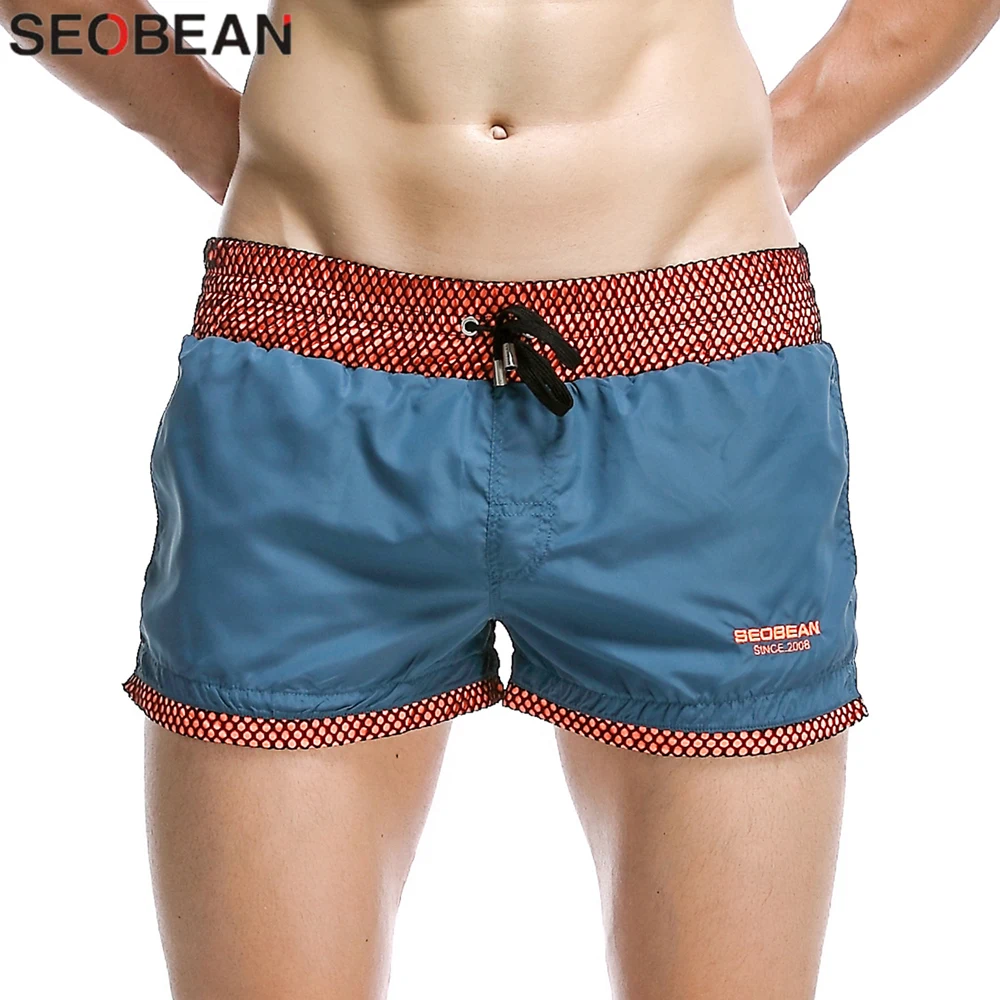 Quick Dry herren Board Shorts Mode Meer Maillot De Bain Strand Shorts Bermuda Sexy Solide Nylon Shorts Männlichen Kurzen