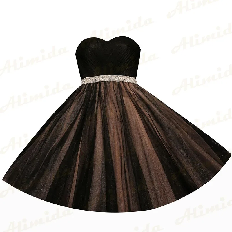 Vestidos curtos da dama de honra 2020 novo vestido de festa de casamento elegante querida formal do baile de formatura vestidos tamanho personalizado robe de soiree