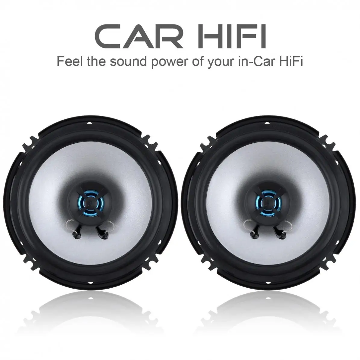 

2pcs 6.5 Inch 100W 2 Way Car Coaxial Hifi Speaker Vehicle Door Auto Audio Music Stereo Full Range Frequency Loud Speaker