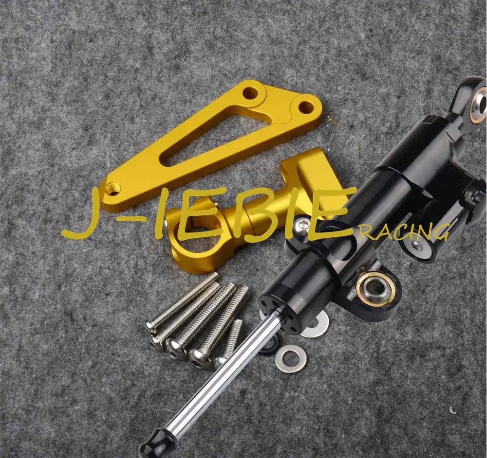 

CNC Steering Damper Stabilizer and Gold Bracket Mounting For Honda CB600F 2007-2014 2008 2009 2010 2011 2012 2013