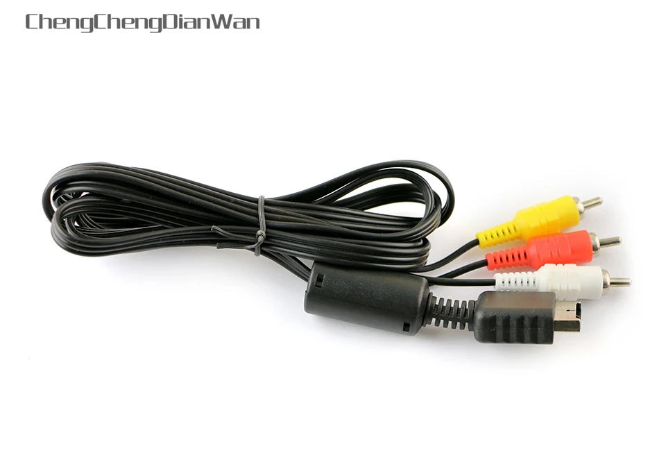 

ChengChengDianWan high quality 1.8M Audio Video AV Cable for PS2 AV Cord for PS3 10pcs/lot