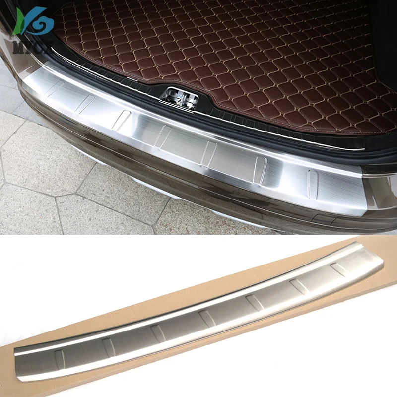 Car Styling Stainless Steel Outer Rear Bumper Trunk Fender Door Sill Plate Protector Guard Covers For Volvo XC60 XC 60 2009-2015