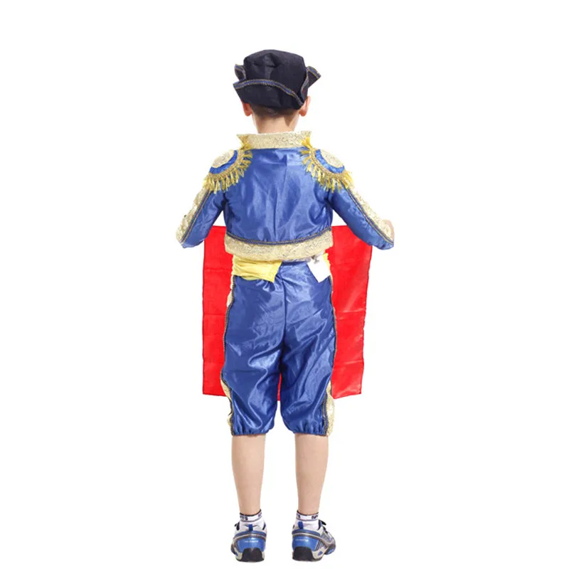 Costume da matador spagnolo per bambini, Natale, Halloween, Carnevale, COS, travestimento in maschera, torero, vestiti cosplay per bambini