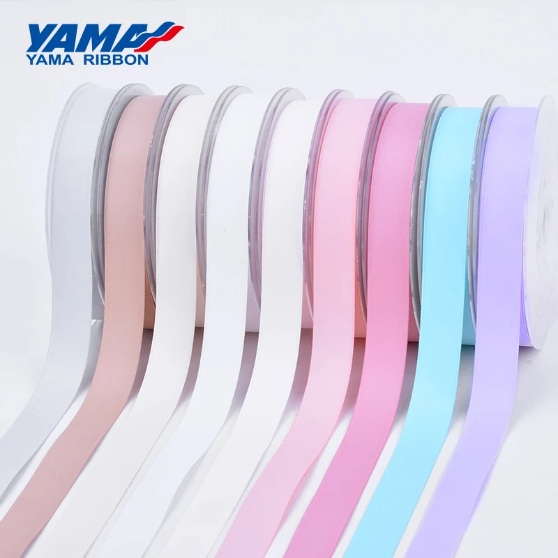 YAMA-Double Face Printed Ribbons, 100% Polyester, Silky Ribbon, Gift Decoration, Arts and Crafts, 1/8 in, 3mm, 500Yards