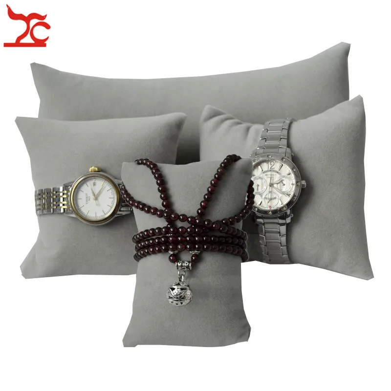 4Pcs/Lot Bracelet Bangle Jewelry Display Pillow Holder Watch Bead Chain Hair Rope Storage Organizer Pillow Cushion Stand Holder