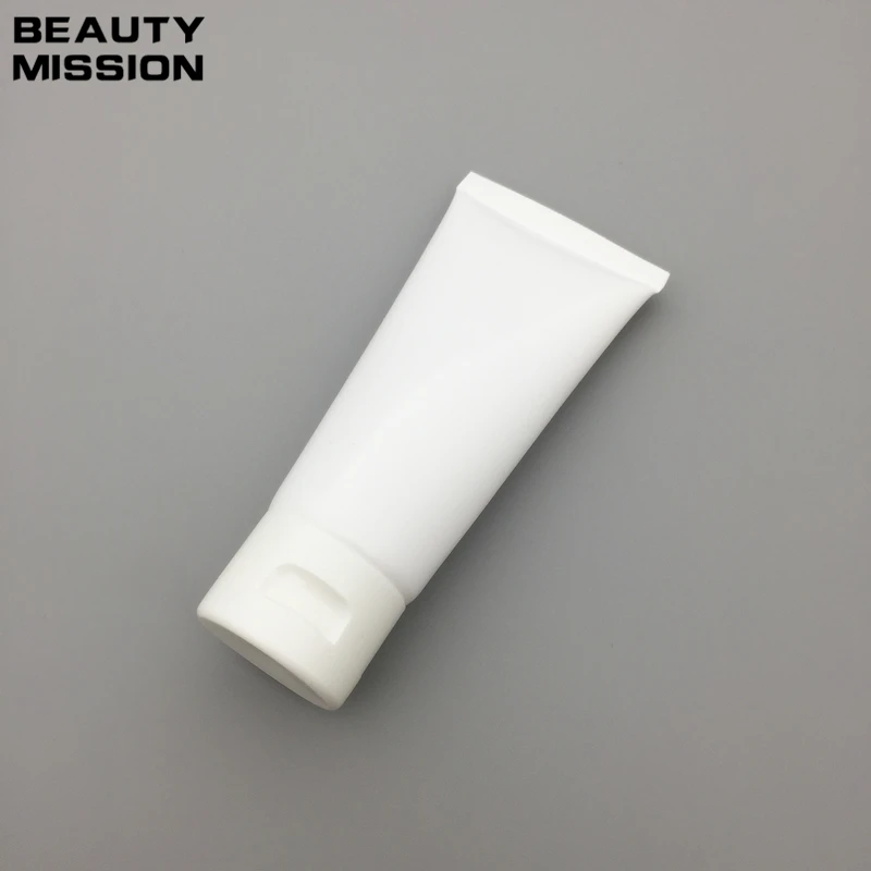 50pcs 50ml White plastic Soft tube Cosmetic Packaging 50ML Lotion Cream Plastic Bottle Skin Care Cream squeeze Containers Tube