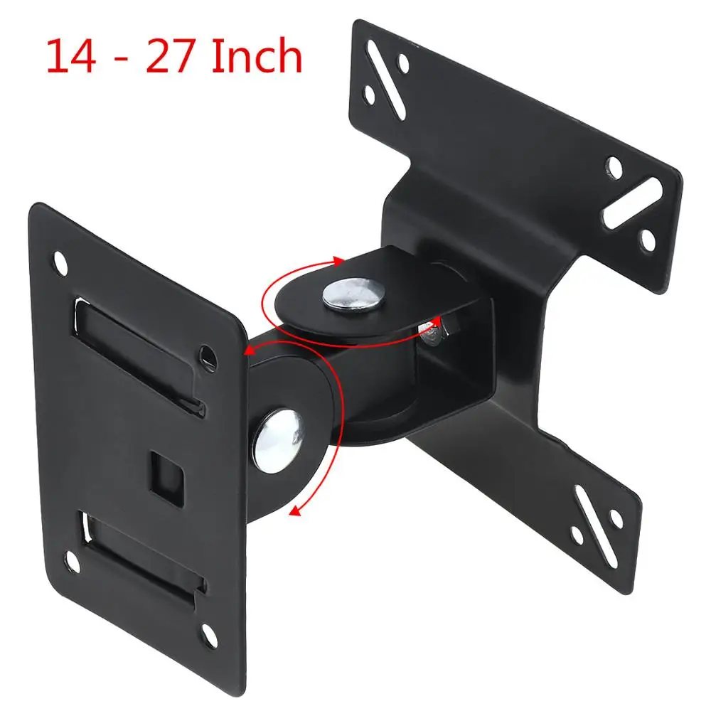 

Universal Rotated SPHC TV Wall Mount Swivel TV Bracket Stand for 14 ~ 27 Inch LCD LED Flat Panel Plasma TV Holder