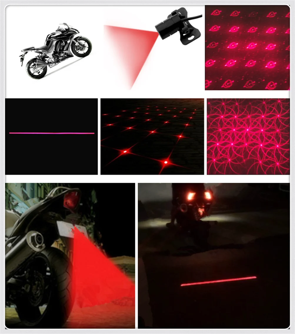 Motorcycle laser fog light anti-collision taillight warning for YAMAHA YZF 600R Thundercat R1 R6 R25 R3 FZ1 FAZER FZS 1000S