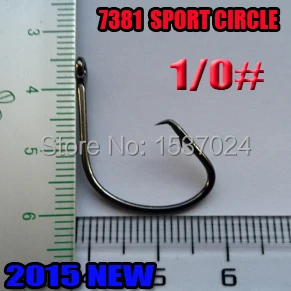 

Sport Circle HOOK 1/0# 1000pcs high-carbon steel