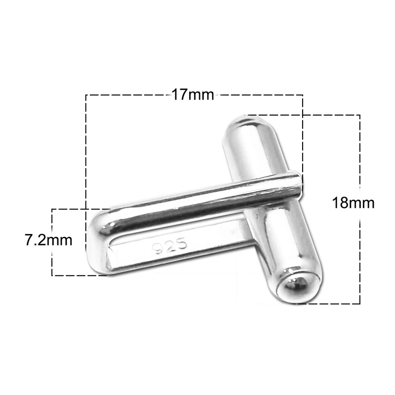 Beadsnice new arrival 925 silver French Cufflinks Backs of cufflink accessories diy personalized cufflinks for mens ID28330