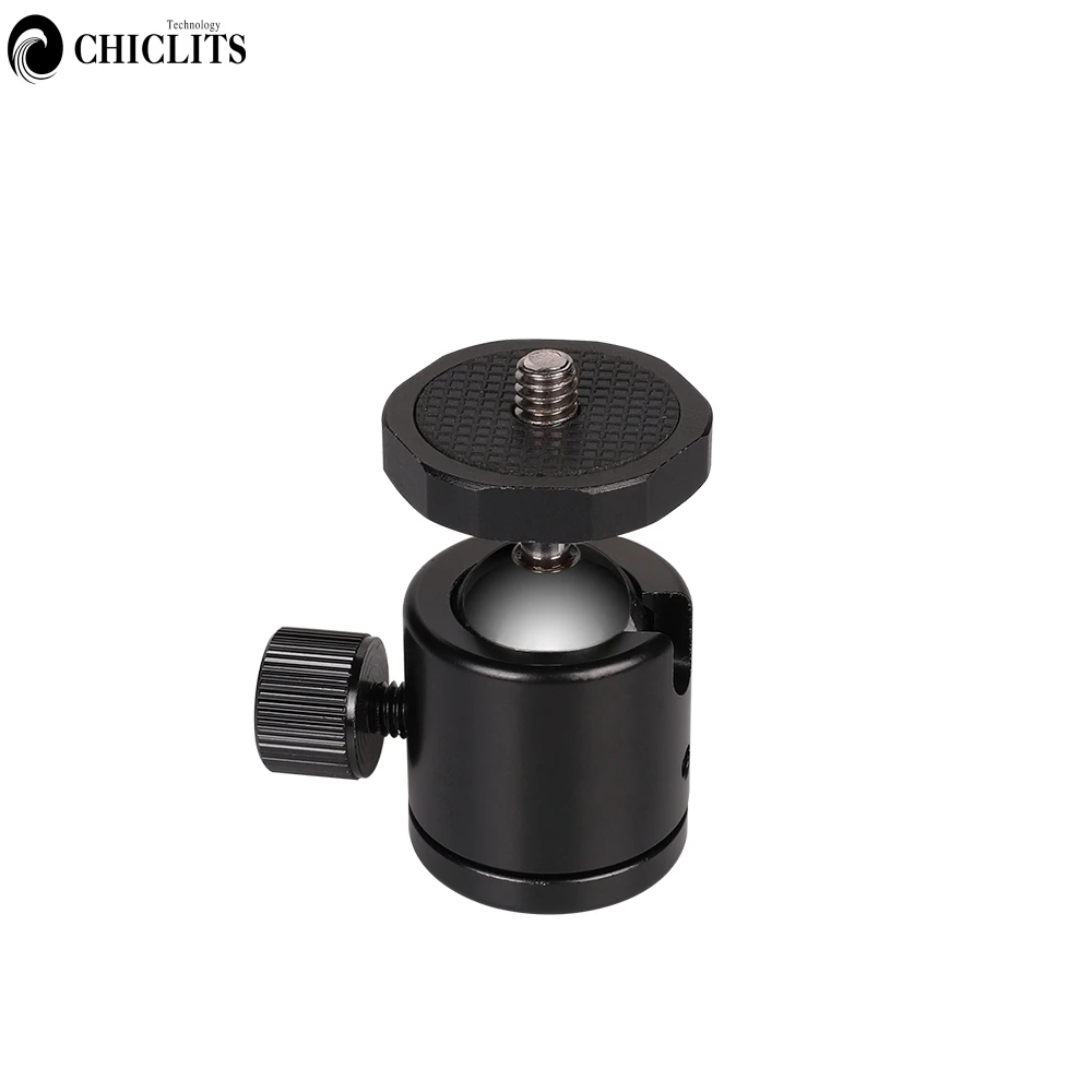 1/ 4" Screw Ball Head Ballhead Mount Tripod Head Mount Adapte 360 Rotating for Gopro 7 6 5 4 3 2 1 Canon Nikon Sony DSLR