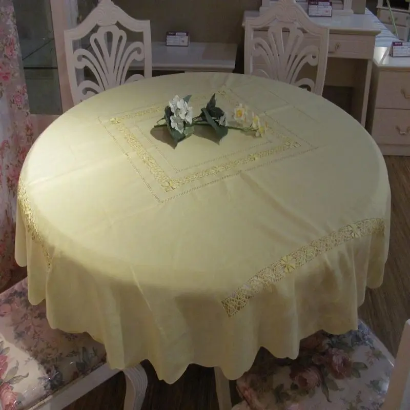 Original single export bamboo garden embroidered cloth snag great circle large rectangular table cloth table cloth