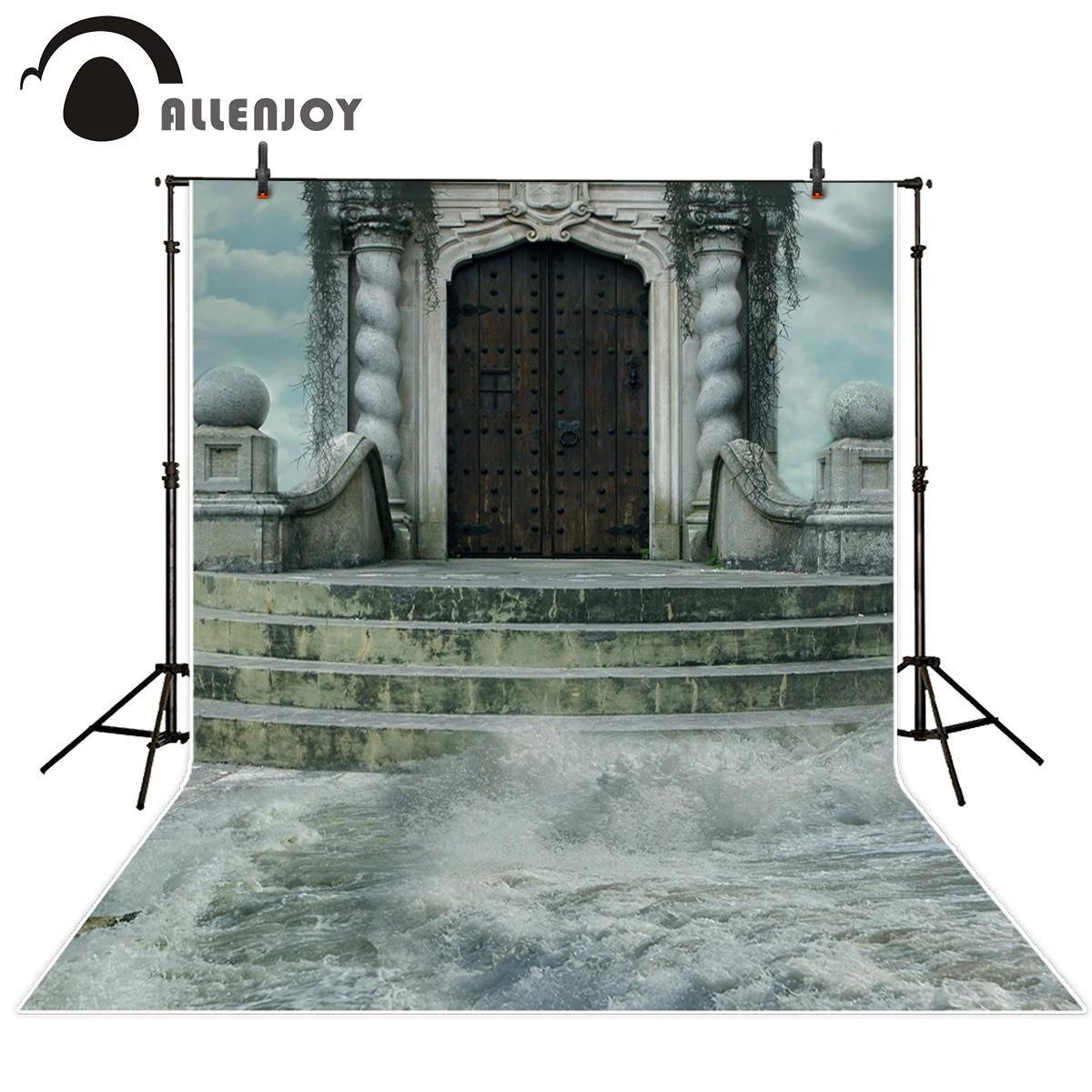 Allenjoy photography background door river stairs vintage photography studio backgrounds photo photography backdrop vinyl