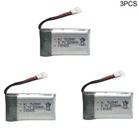 Lipo Battery For Syma X5C X5SW M68 Cheerson CX-30 H5C Tianke M68 3.7V 500mah 752540 toy lipo battery for RC helicopter car boat