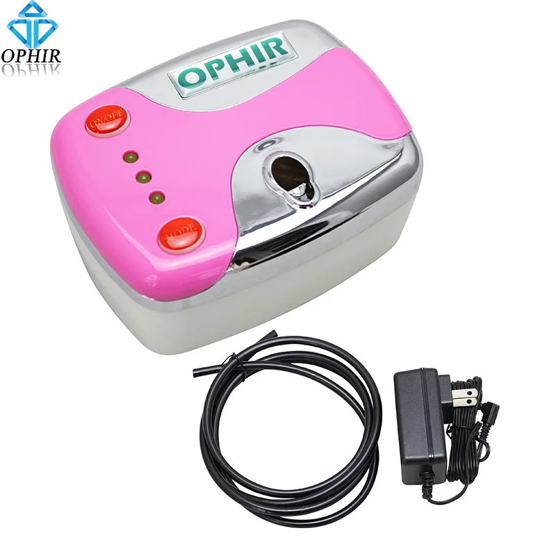 OPHIR Black Mini Air Compressor for Airbrushing Cosmetics Machine Tanning Tattoo Makeup Airbrush Compressor 100V-240V _AC002