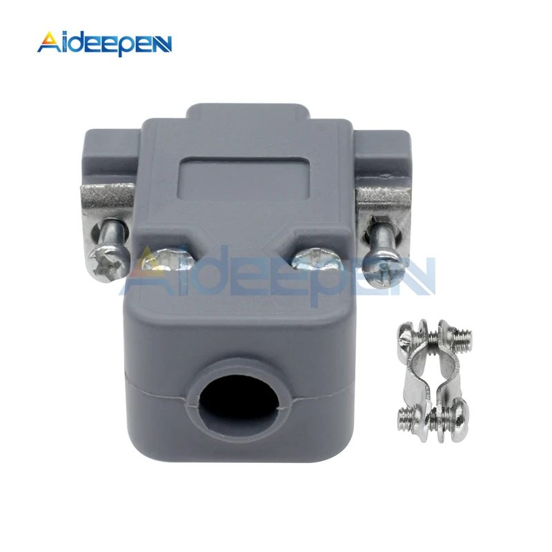 20Pcs/lot DB9 2 Row 9 Pin DB15 3 Row D-Sub 15 Pin Plastic Hood Cover Connector For DB DB9 DB15 Plastic Case