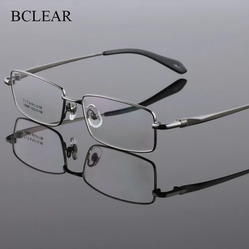 BCLEAR-Montura de gafas de titanio puro para hombre, lentes ópticas graduadas, montura a la moda, 9867