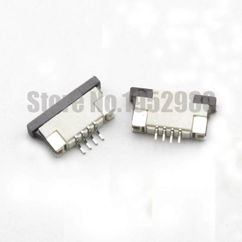 10PCS FPC Connector 1.0mm Bottom Contact Drawer Type 4/6/8/10/24/30/32Pin FFC Flat Cable Socket