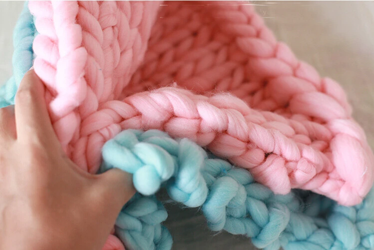 50*40cm   Handcraft Acrylic Fiber Blanket Basket Stuffer Filler Newborn Baby Photography Background