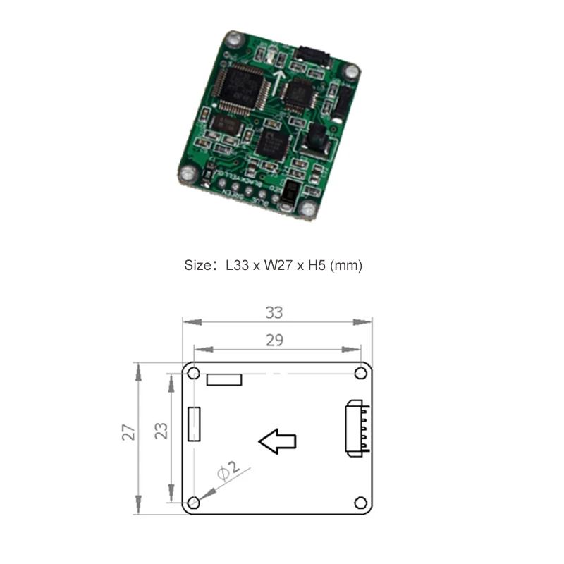 LEC210 2D Electronic Digital Compass Inclinometer Sensor Accuracy 2 Degree Measuring 0-360 ( RS232 RS485 TTL Modbus Option)