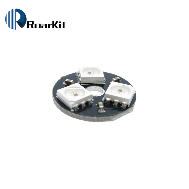 1/5/10PCS 3 Bit Full Color 5050 RGB LED Lamp Panel Light Round WS2812 With Integrated Drivers LED Lights For Arduino Wholesale