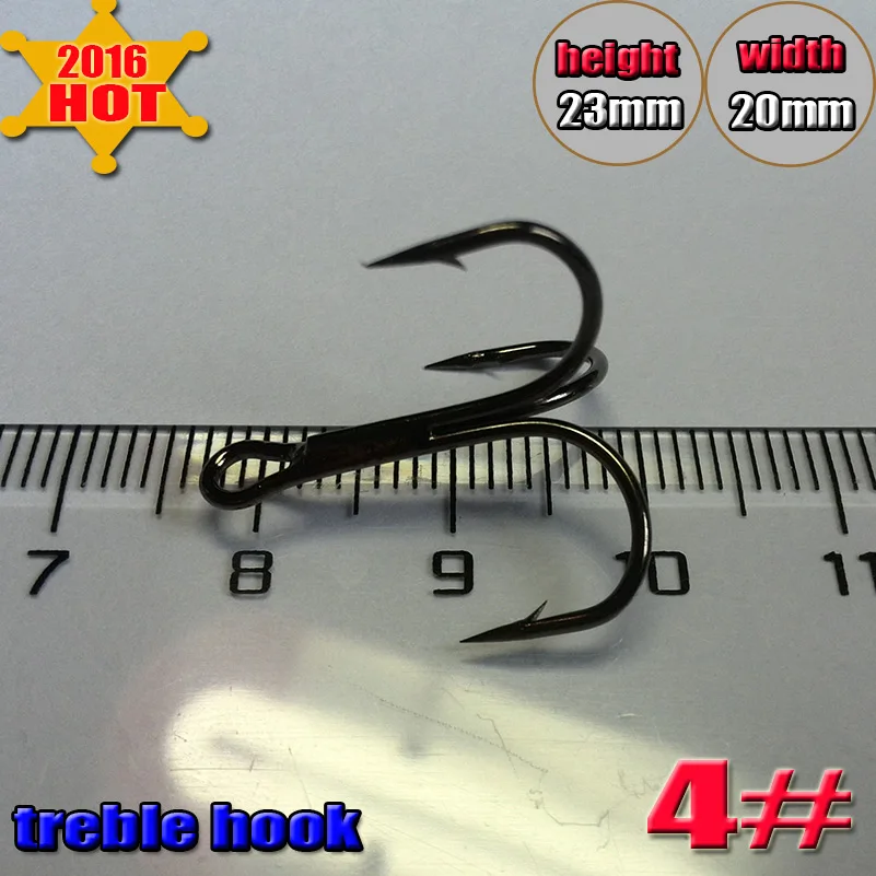 

2023HOT high-carbon steel Treble Fishing Hooks High Quality size:4# 5000pcs/ot