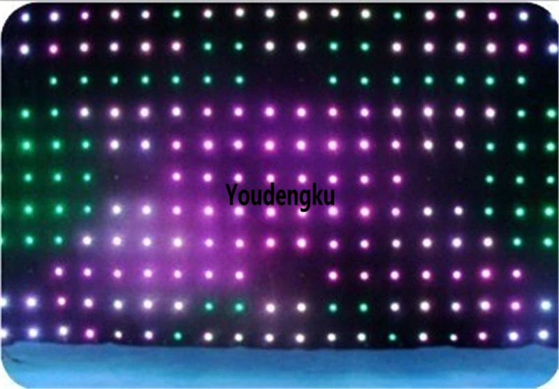 

4x6 м P9 светодиодный видеовидение занавеска портативный мягкий LED звездный свет видео занавеска для dj кабины