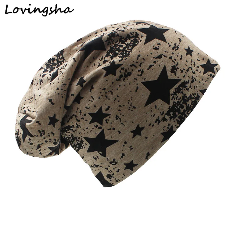 LOVINGSHA Ring Design Five-pointed star  Winter Men Women Hip-Hop Caps Beanie Hat Unisex Warm Plain Skullies Hats A-41