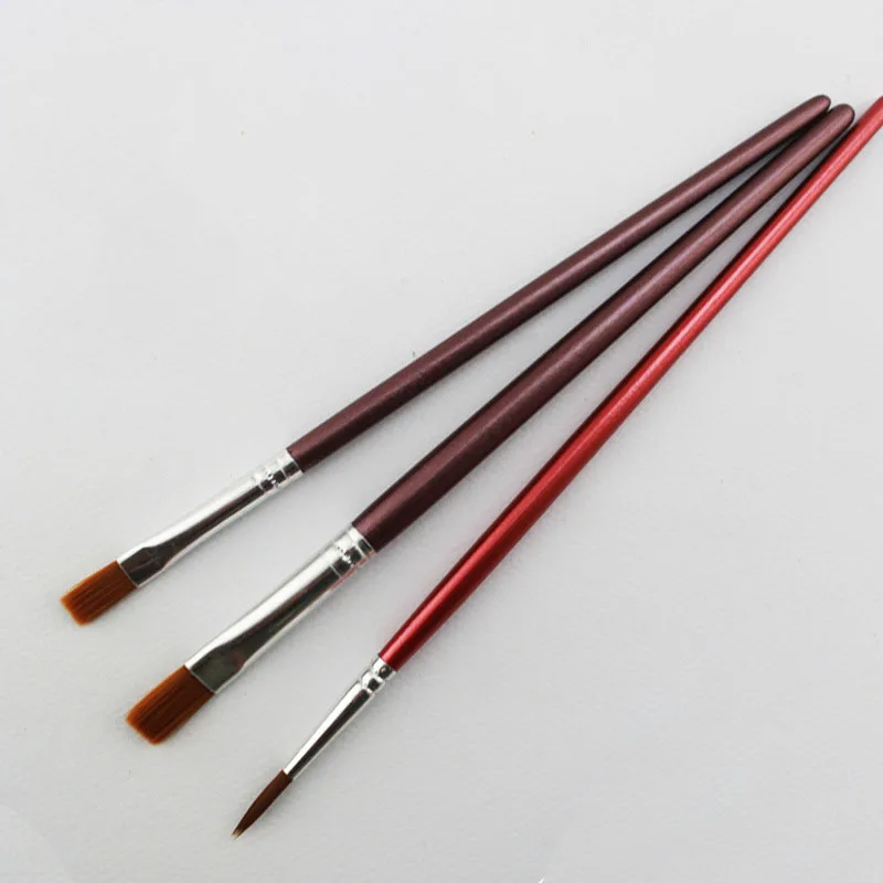 3Pcs/Set High quality nylon paint brush Boutique Hook Line Pen sketch in art markers drawing paint pen Materials Art Supplies